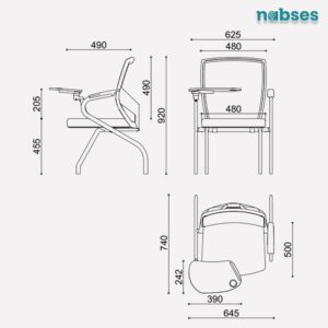 ghế training eagleseating 0801H-27S