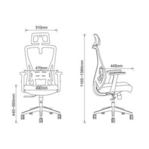 ghế nhân viên ivyco oc-018a