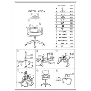 ghế nhân viên ivyco oc-018a