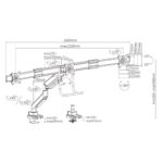 monitor arm lumi ma- 52-c032