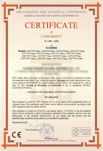Chứng nhận sàn gỗ