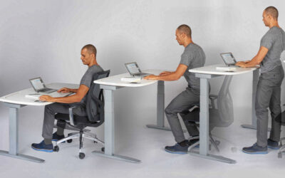 bàn làm việc nâng hạ