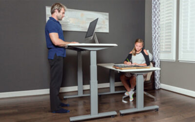 bàn làm việc nâng hạ