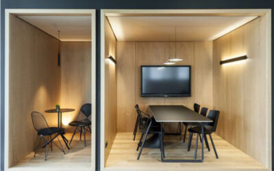 phone booth in office