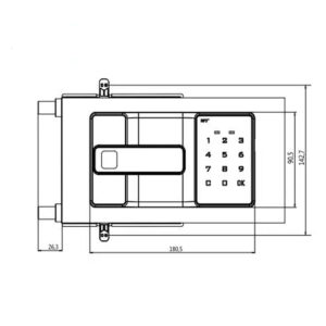 khóa mật khẩu tủ nội thất wangtong m-1604