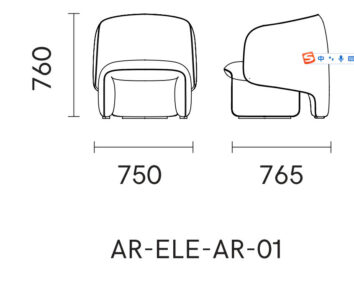 ghế armchair nabses ar-ele