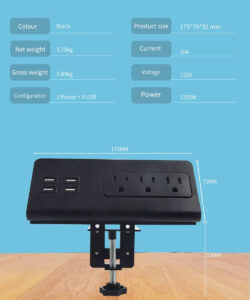 ổ cắm điện kẹp bàn nabses sh-001
