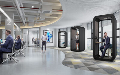 modern office booth