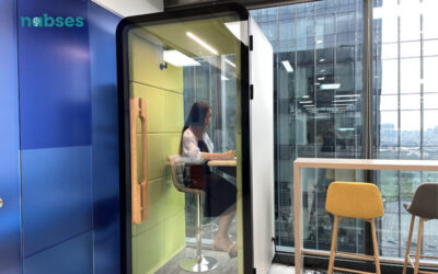phone booth in office space