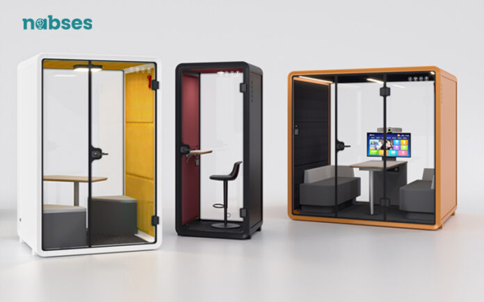 phone booth in office space