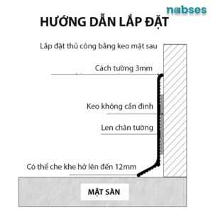 Nẹp Len Chân Tường Nabses RMS-A-2