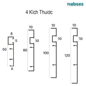 nẹp len chân tường nabses rms-a-7