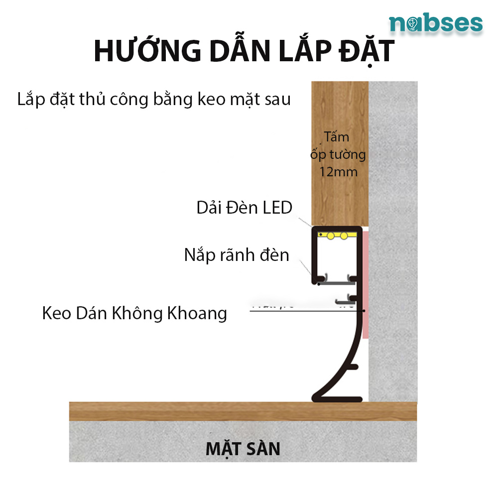 nẹp len chân tường nabses rms-a-9