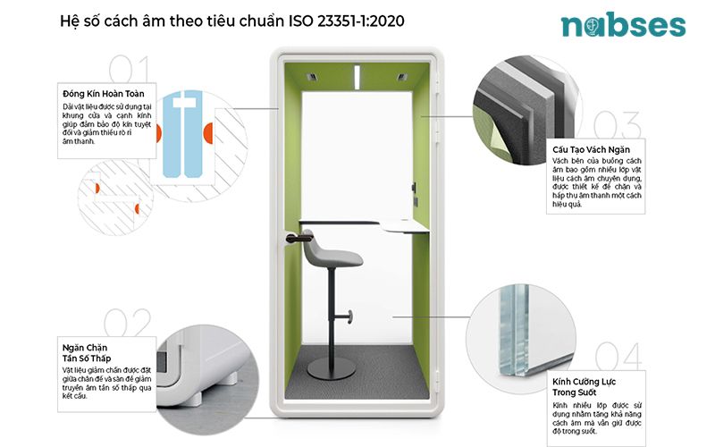 booth cách âm 1 người