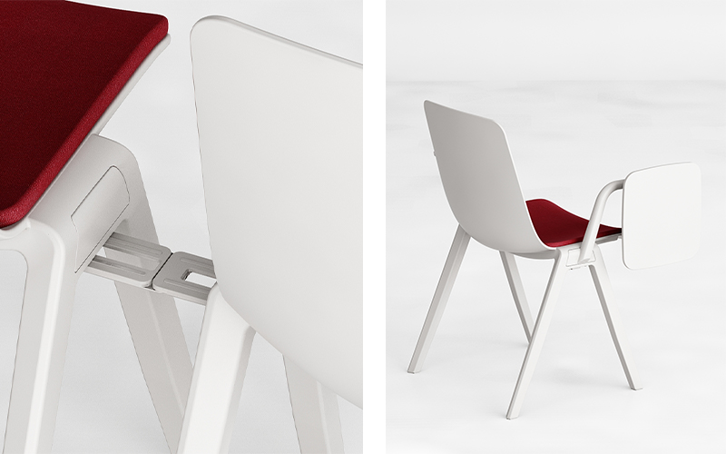 ghế đào tạo liền bàn