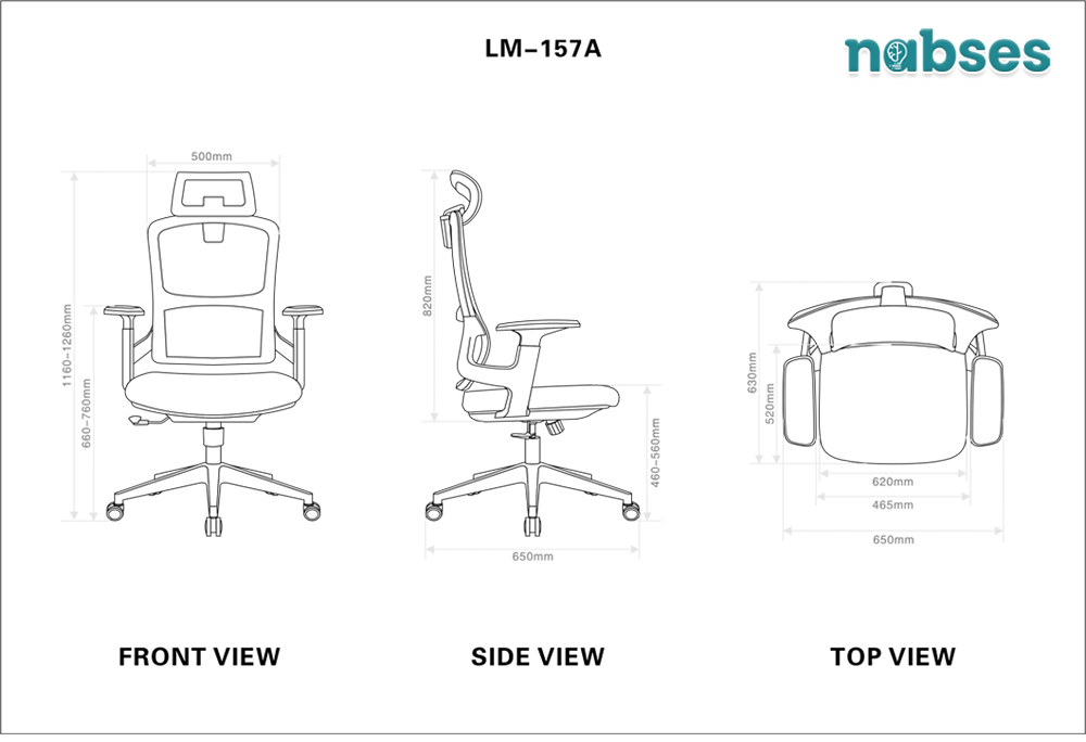 ghế nhân viên nabses lm-157a