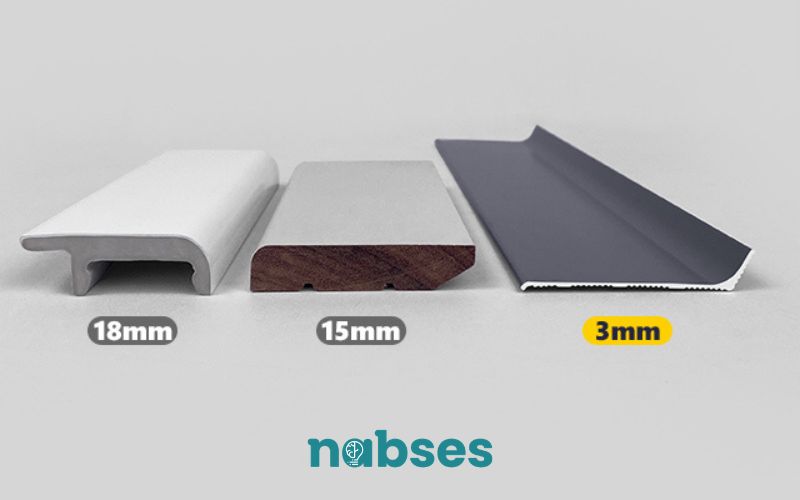 len nhôm chân tường