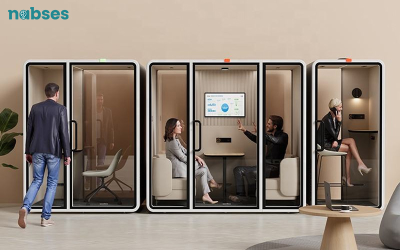 phòng cách âm họp online