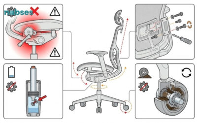 cách chỉnh ghế xoay ngả lưng